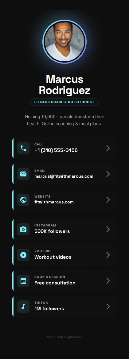 Marcus Rodriguez's card